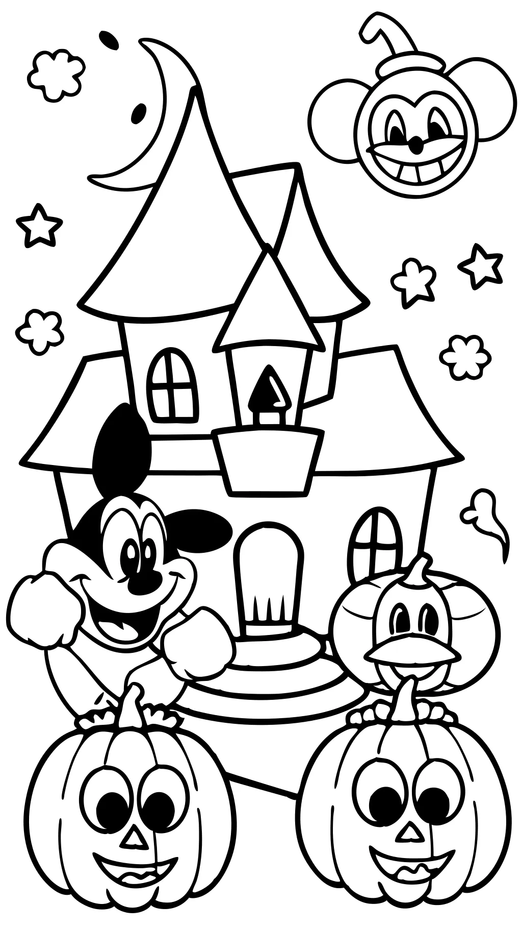 halloween disney coloring pages to print